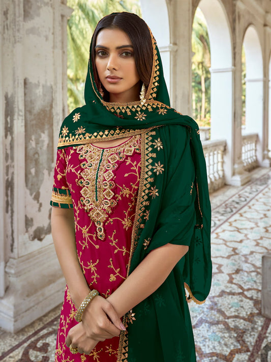 Rani Embroidered Partywear Palazzo-Suit