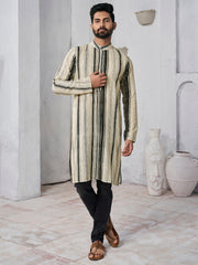 Striped Pure Cotton Straight Kurta