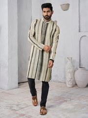 Striped Pure Cotton Straight Kurta