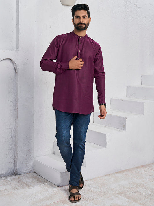 Band Collar Straight Kurta