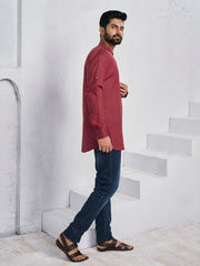 Band Collar Straight Kurta