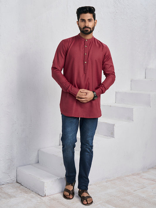 Band Collar Straight Kurta