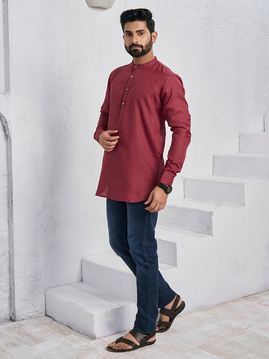 Band Collar Straight Kurta