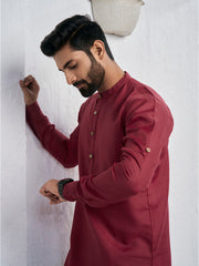 Band Collar Straight Kurta