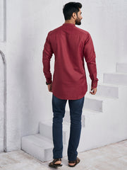 Band Collar Straight Kurta