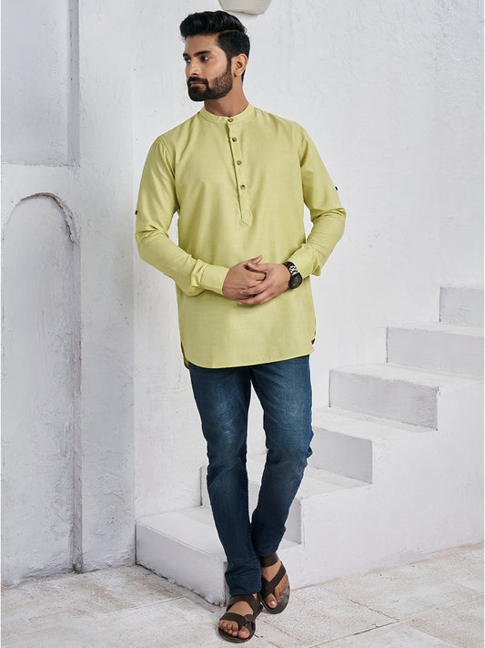 Band Collar Straight Kurta