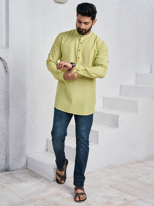 Band Collar Straight Kurta