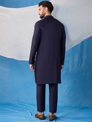 Men Embroidered Regular Sequinned Kurta with Dhoti Pants