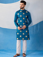 Men Ethnic Motifs Embroidered Regular Kurta with Trousers