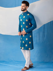 Men Ethnic Motifs Embroidered Regular Kurta with Trousers