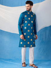 Men Ethnic Motifs Embroidered Regular Kurta with Trousers