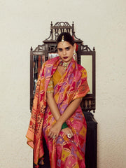 Multicolor Weaving Festive Wear Soft Brasso Saree