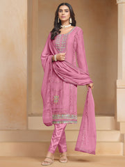 Pink Multi Embroidery Salwar Kameez Suit