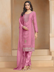 Pink Multi Embroidery Salwar Kameez Suit