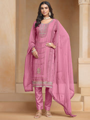 Pink Multi Embroidery Salwar Kameez Suit