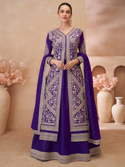 Topnotch Embroidered Ceremonial Readymade Lehenga Style Suit