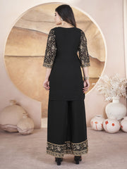 Black Embroidered Women Wear Three Piece Pakistani Suit