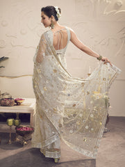 Malaika Arora Embellished Sequinned Net Saree