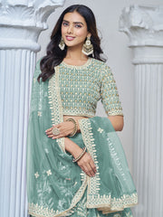 Praiseworthy Net Embroidered Lehenga Choli