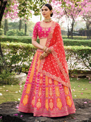 Rani Silk Wedding Lehenga Choli