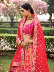 Rani Silk Wedding Lehenga Choli