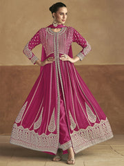 Rani Embroidered Chinon Readymade Salwar Kameez