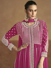 Rani Embroidered Chinon Readymade Salwar Kameez