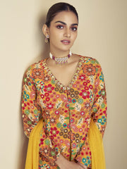 Yellow Designer Sharara Suit