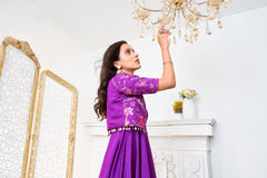 Women Embroidered Fit & Flared Ethnic Dresses With Jacket