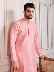 Embroidered Straight Kurta & Trousers