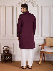 Collared Straight Kurta Set