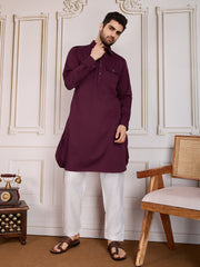 Collared Straight Kurta Set