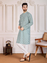 Ethnic Chikankari Embroidered Straight Kurta Set