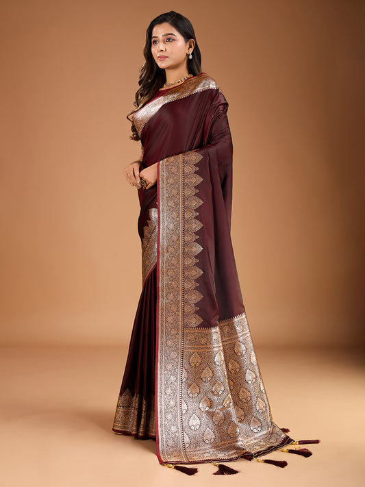 Woven Design Saree With Blouse