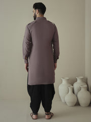 Men Regular Kurta with Dhoti Pants