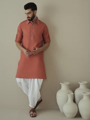 Men Regular Kurta with Dhoti Pants