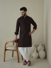 Men Embroidered Regular Thread Work Kurta with Dhoti Pants