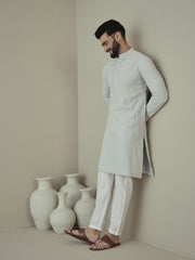 Men Ethnic Motifs Embroidered Regular Thread Work Kurta with Trousers