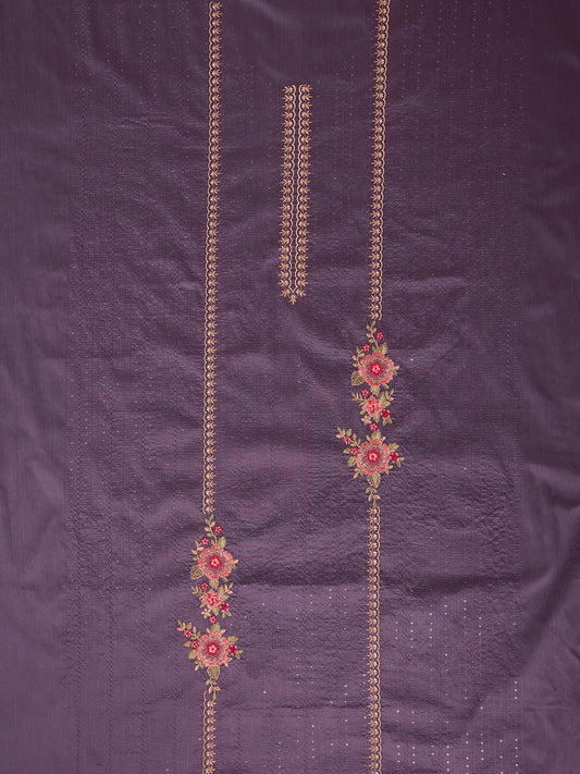 Embroidered Unstitched Dress Material