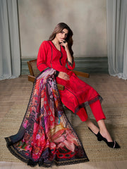 Women Floral Printed Regular Kurta with Trousers & With Dupatta