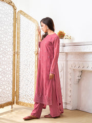 Women Ethnic Motifs Embroidered Regular Sequinned Kurta with Palazzos & With Dupatta