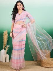 Net Embroidered Sarees