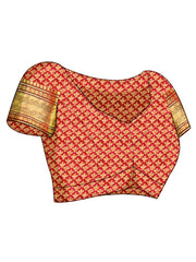 Women Gold Soft Silk Zari Woven Traditional Saree with Swaroski Diamonds