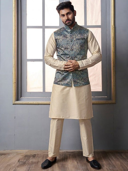 White mirror work kurta with patiala pant - set of two by The Weave Story |  The Secret Label