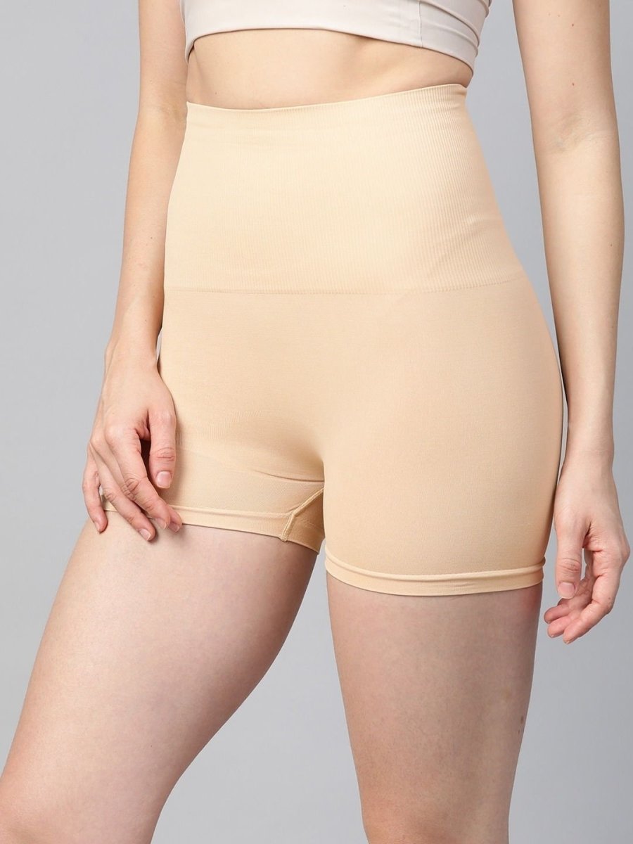 Beige Tummy Thigh Shapewear - inddus-us