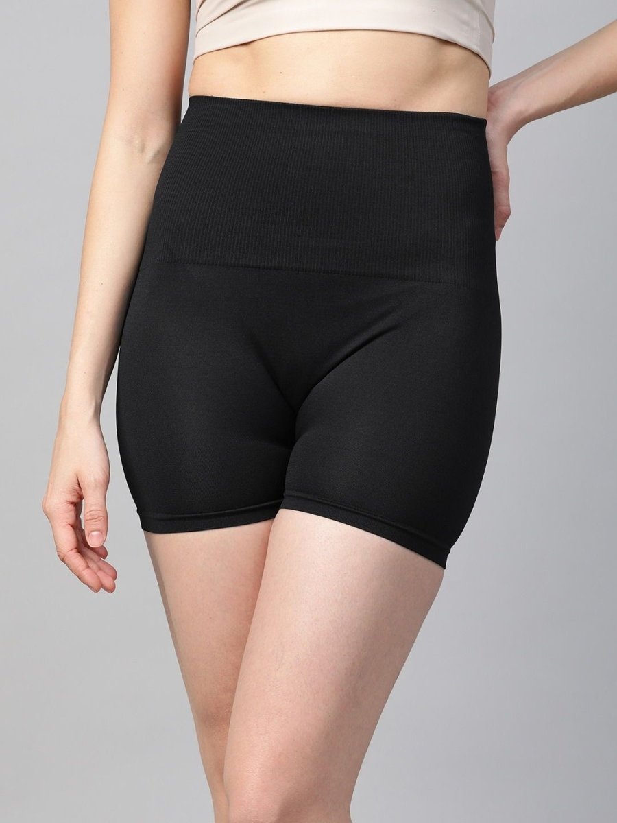 Black Tummy Thigh Shapewear - inddus-us