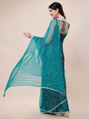 Embellished Net Saree