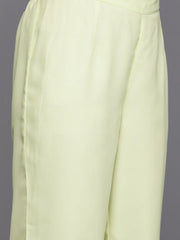 Floral Embroidered Chikankari Kurta with Palazzos - Inddus.com