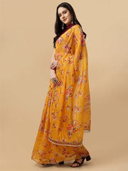 Floral Organza Saree - Inddus.com