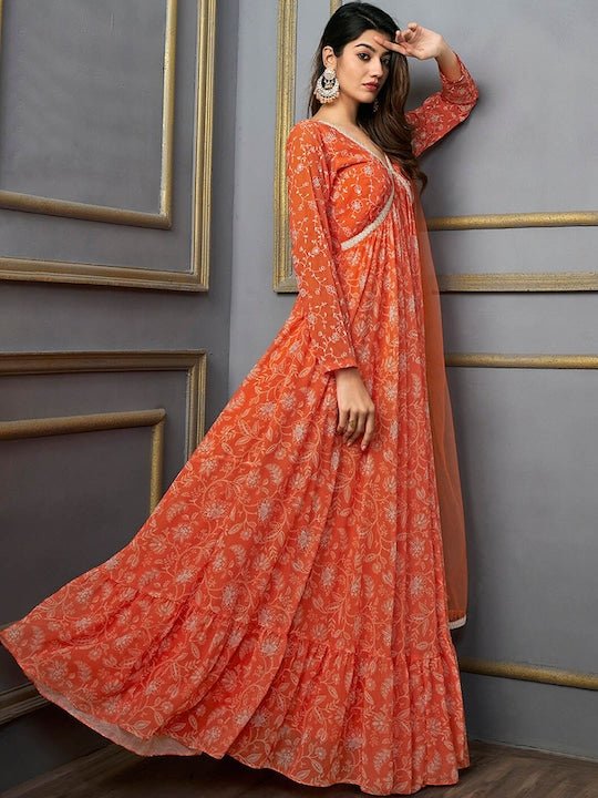 Georgette fashion anarkali kurtas